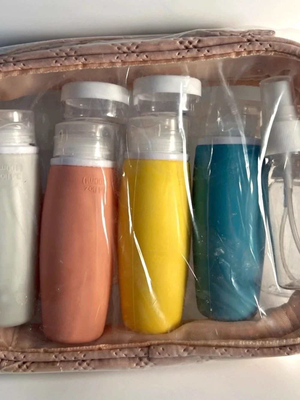 Travel Silicone Refillable Bottles Set - Multicolor